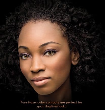 Pure Hazel color contacts in Canada