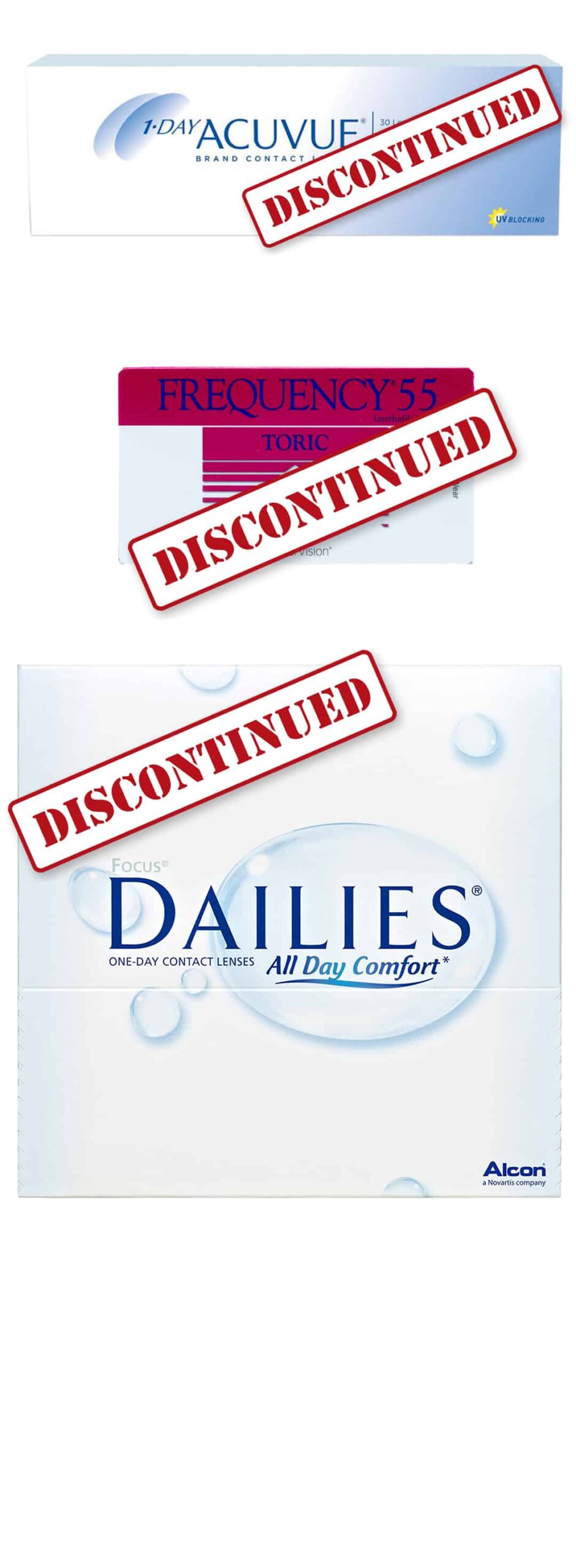 Discontinued Contact Lenses ContactsforLess.ca