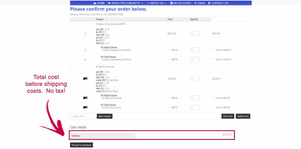 Understanding Your Cart