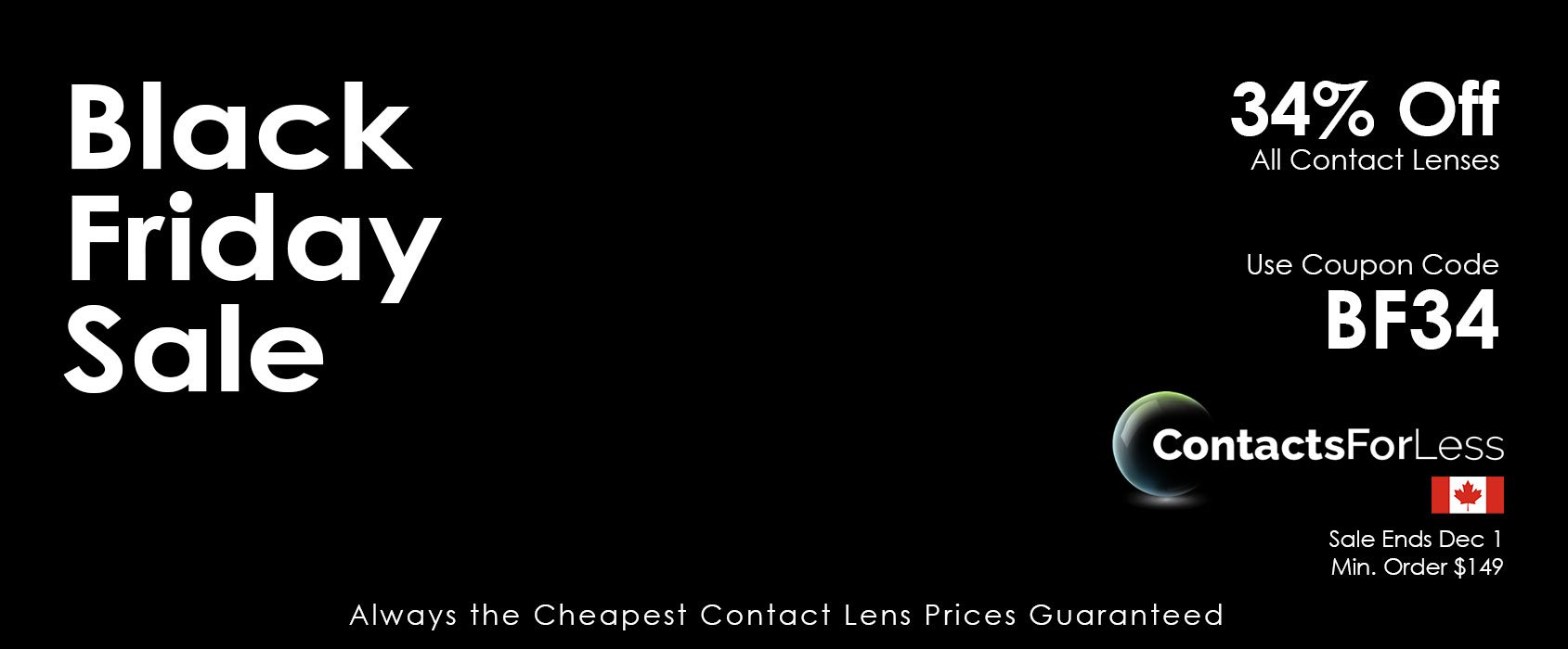 Black Friday Contact Lens Sale