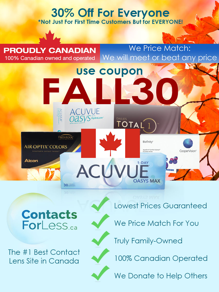 Fall Contact Lens Sale Canada