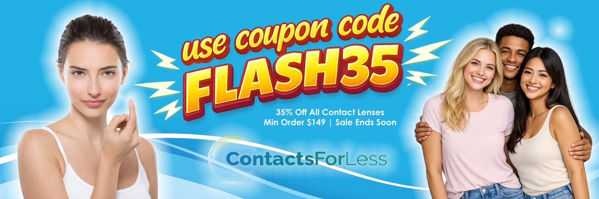 Flash Contact Lens Sale Banner