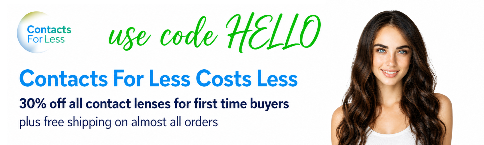 Main Banner for Contacts For Less