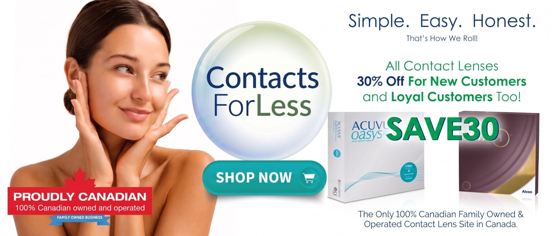 Contact Lenses Online Canada Banner