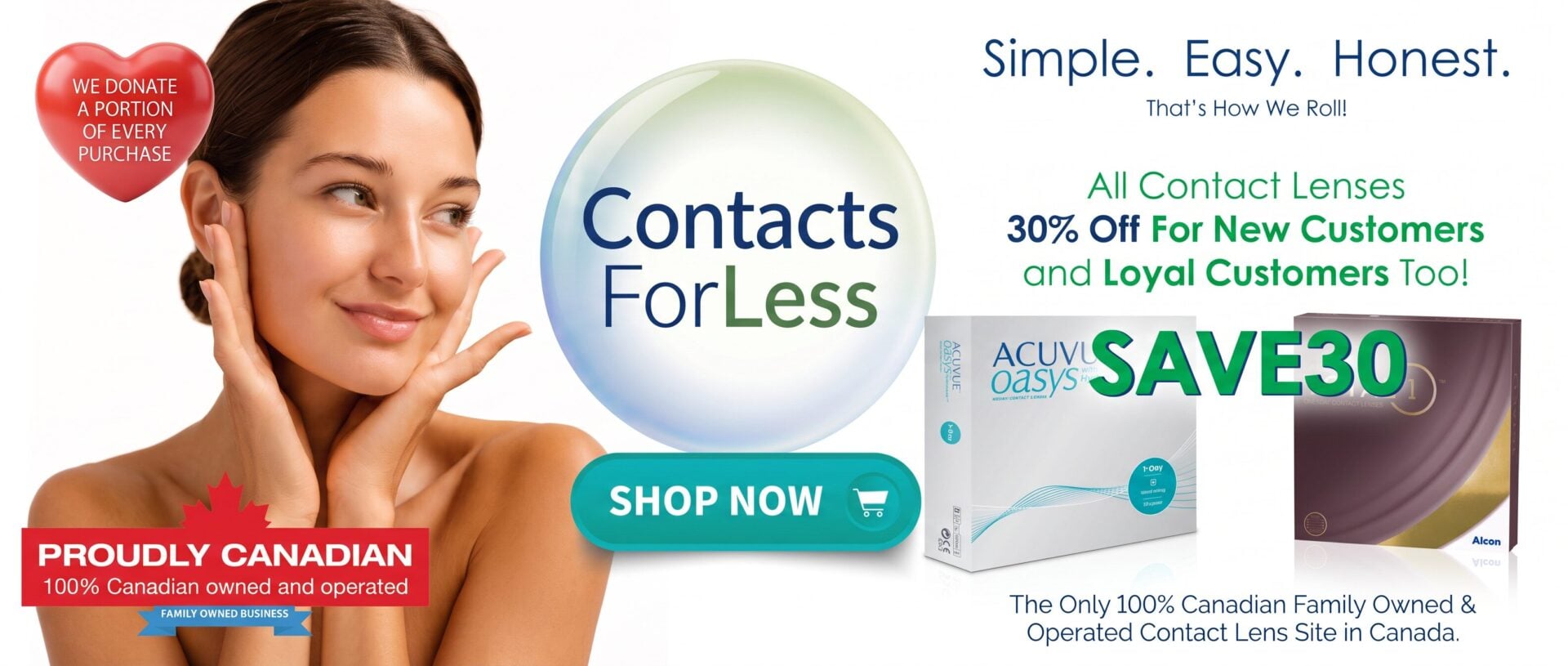 Contact Lenses Online Canada Banner